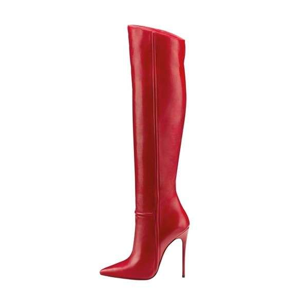 Stivali Christian Louboutin rossi