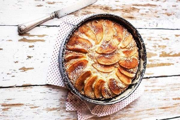 Torta di mele con farina di mais