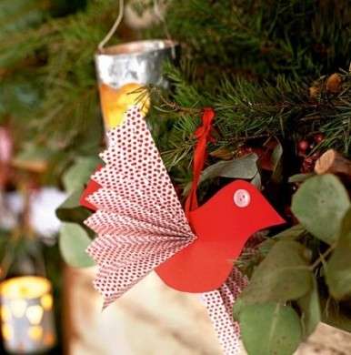 Uccellino albero di Natale