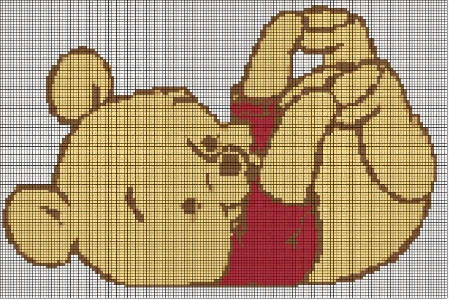 Winnie Pooh al punto croce