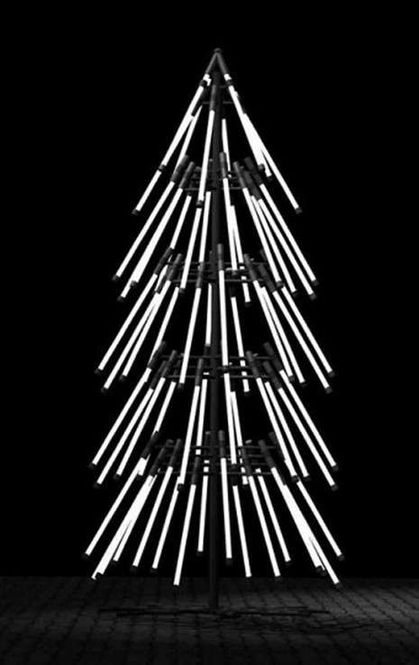 Albero di Natale con le spade laser