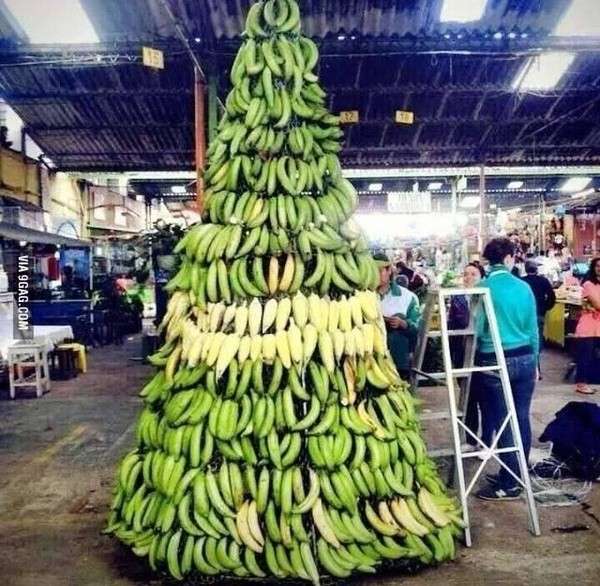 Albero di Natale di banane