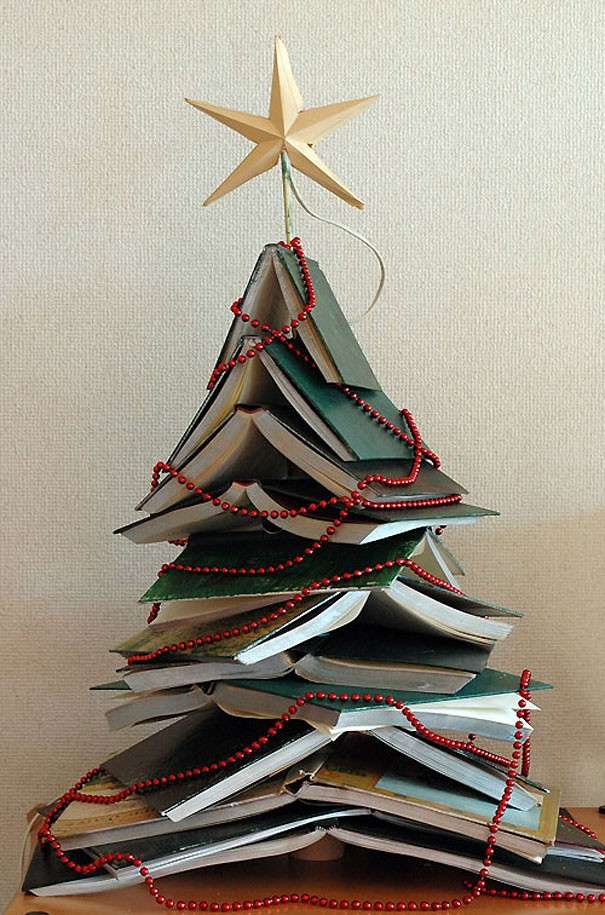 Albero di Natale di libri