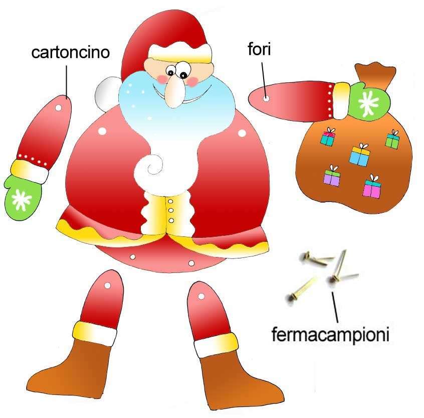 Babbo Natale da stampare