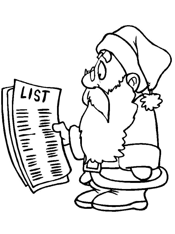 Babbo Natale e la lista dei regali