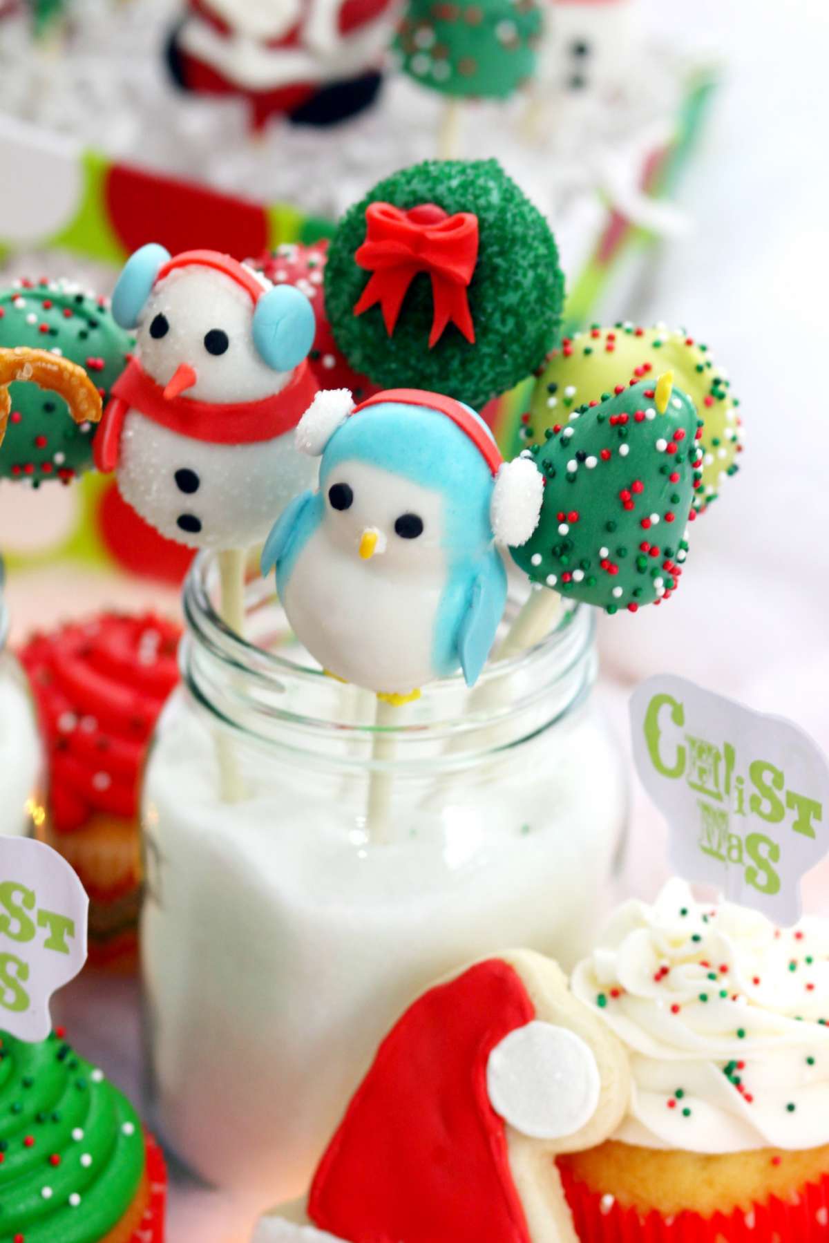 Cake pops a forma di pinguini
