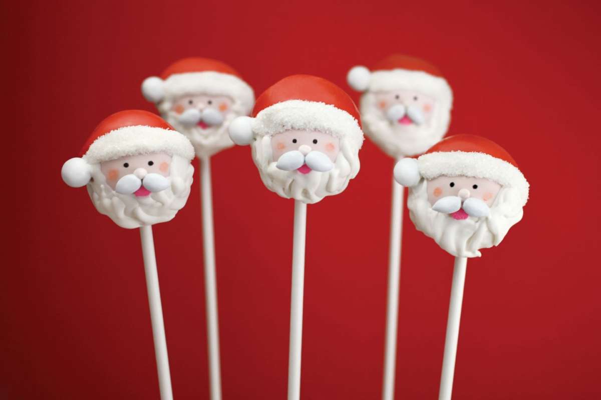 Cake pops Babbo Natale