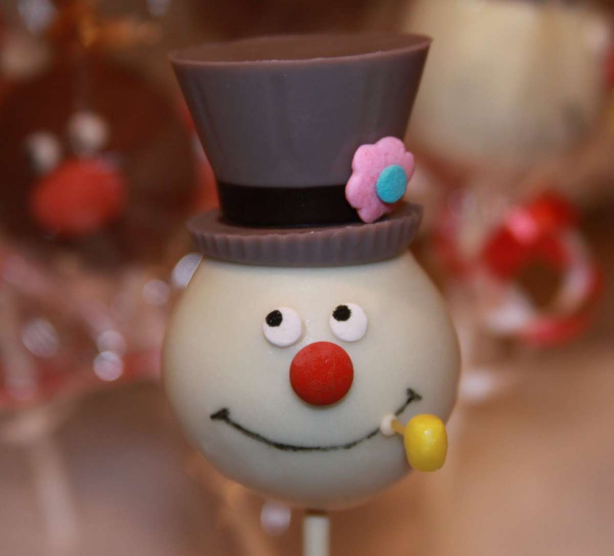 Cake pops pupazzo di neve