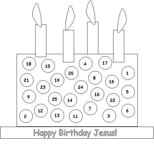 Calendario con le candele