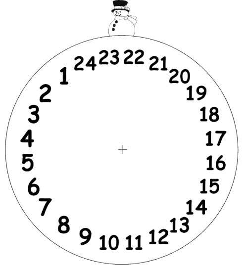 Calendario dell'Avvento circolare