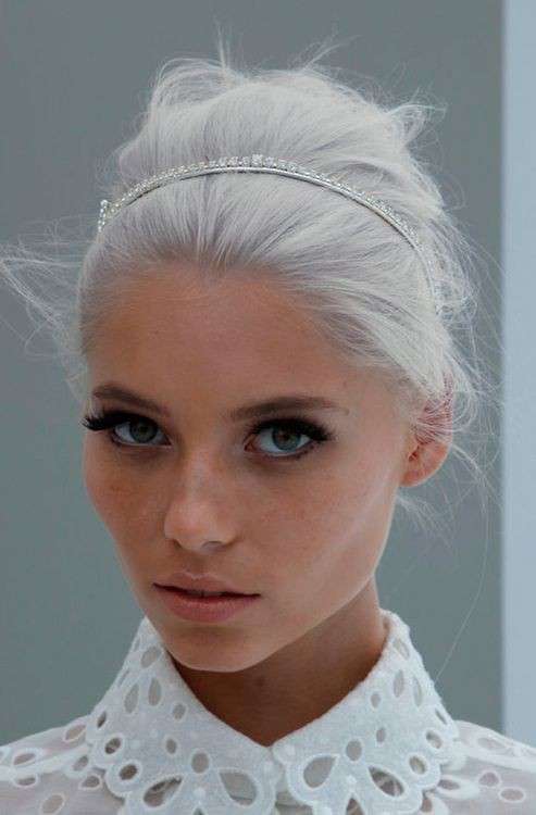 Capelli grigio chiari
