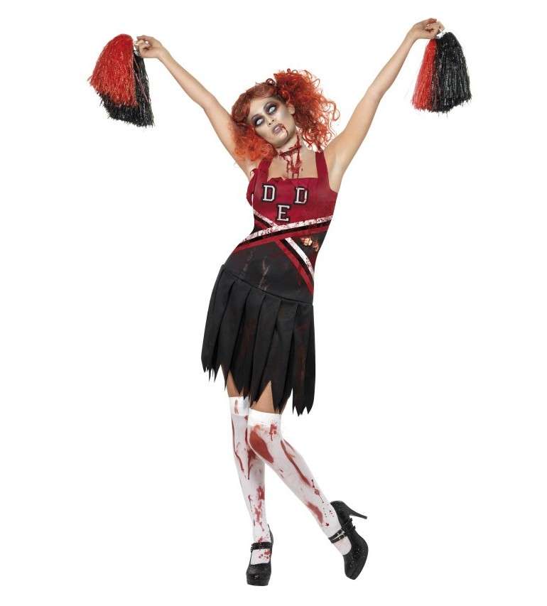 Costume da cheerleader zombie