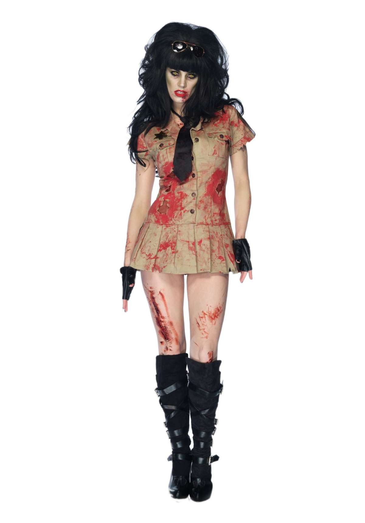 Costume da sexy sergente zombie