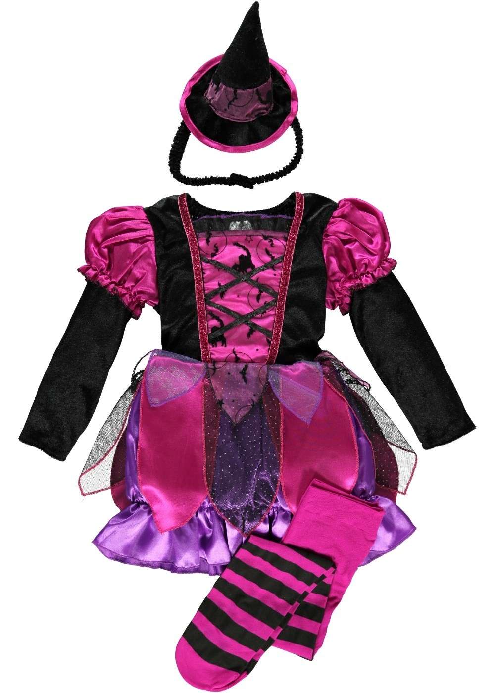 Costume rosa e nero