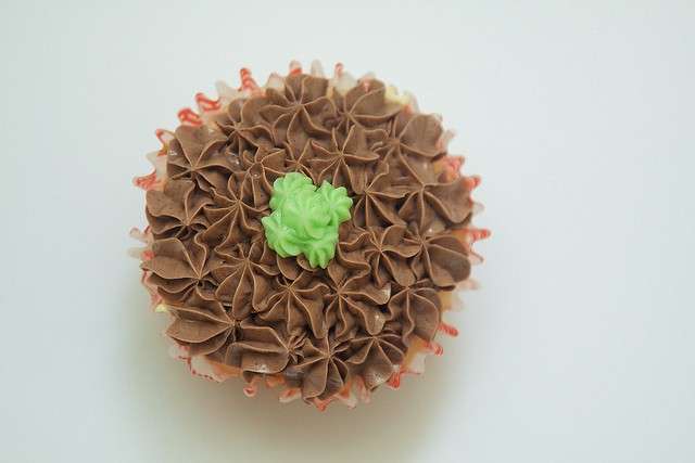 Cupcake con crema al burro di cioccolato