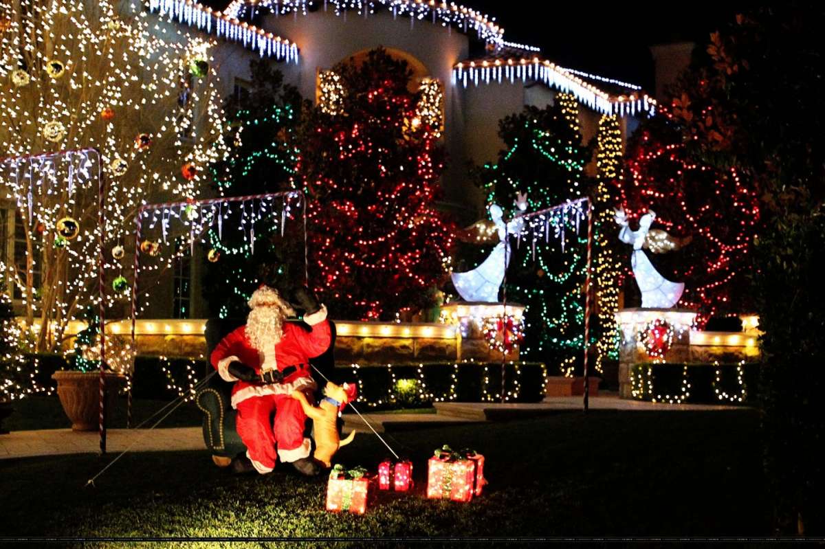 Decorazioni per Natale in giardino