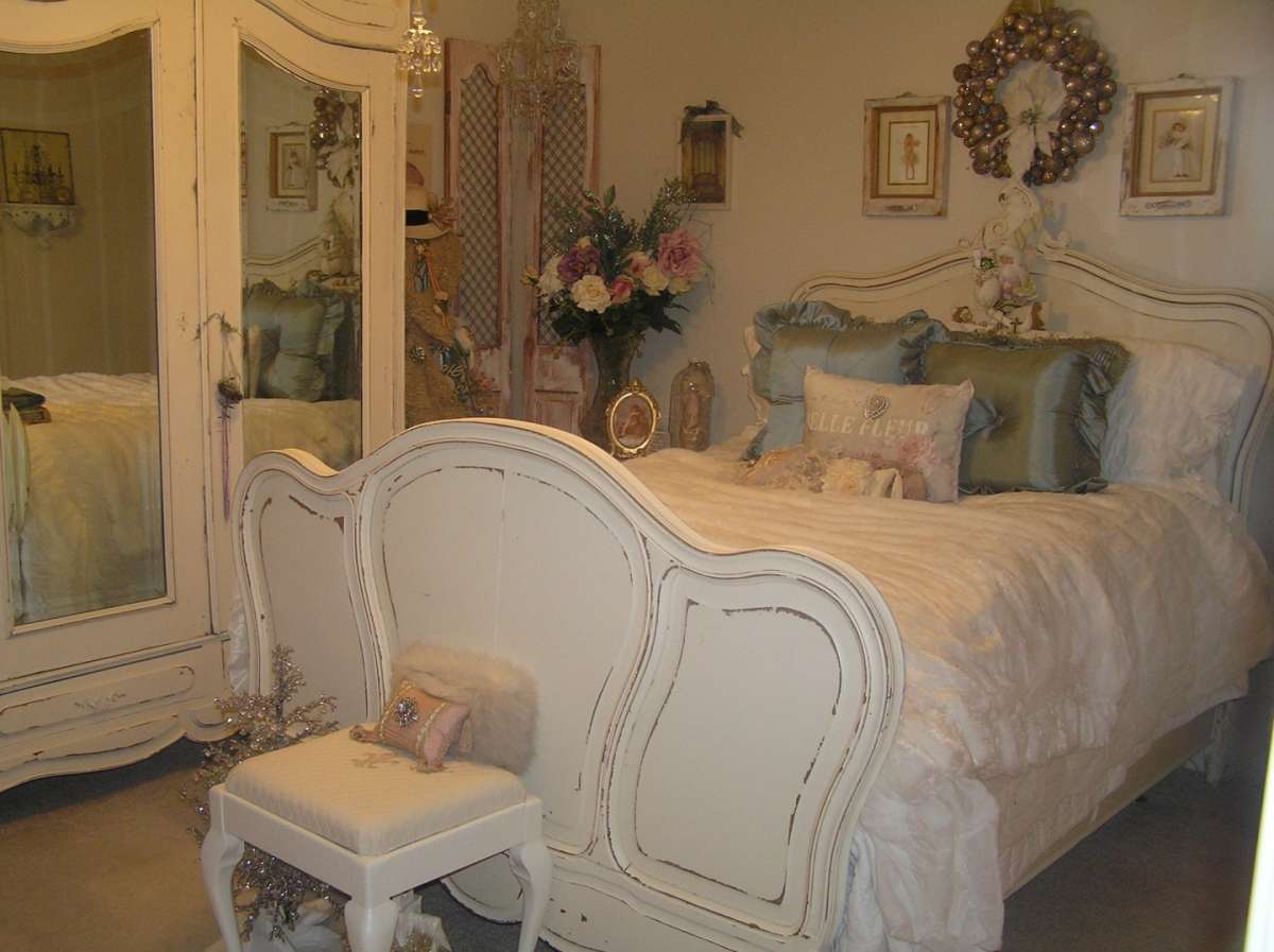 Decorazioni shabby chic per la camera da letto