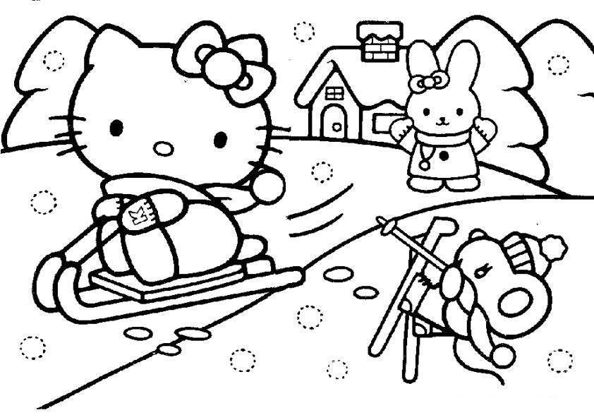 Hello Kitty e la neve