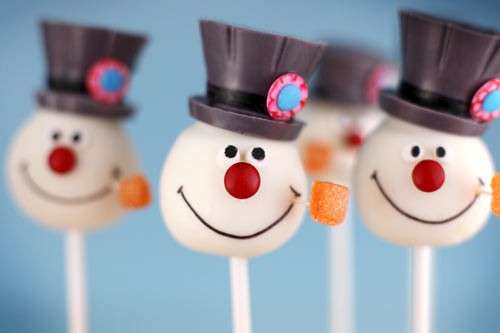 Lecca lecca di cioccolato a tema natale