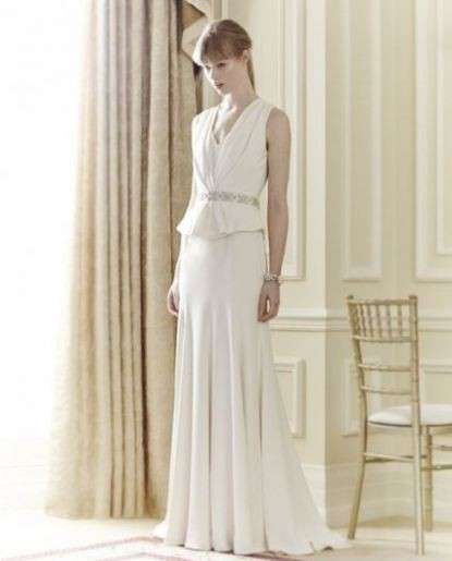 Abito minimal chic Jenny Packham lungo