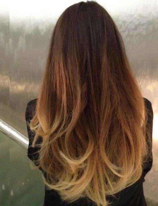 Balayage su capelli castano scuro