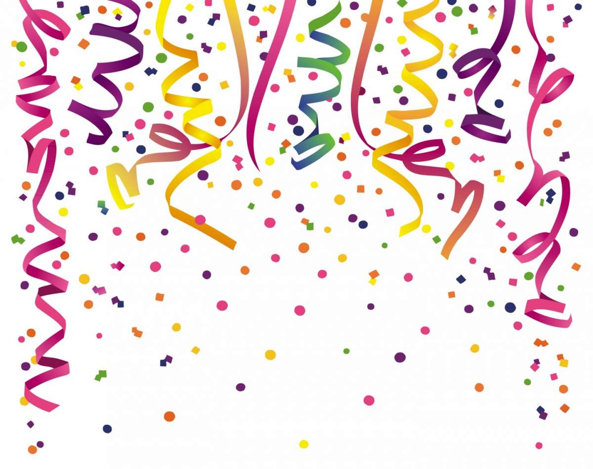 Coriandoli e stelle filanti