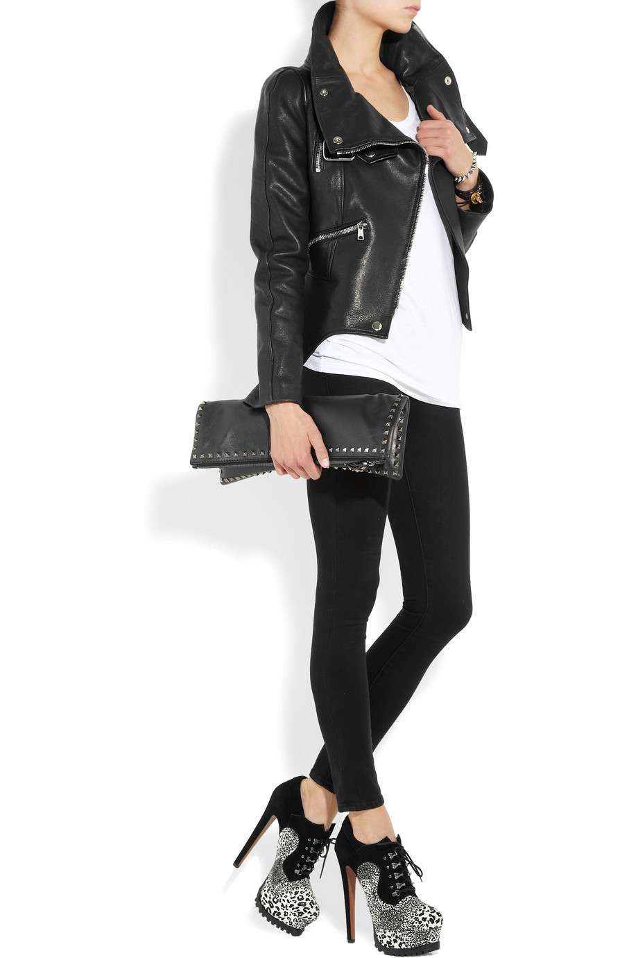 Francesine in un look biker