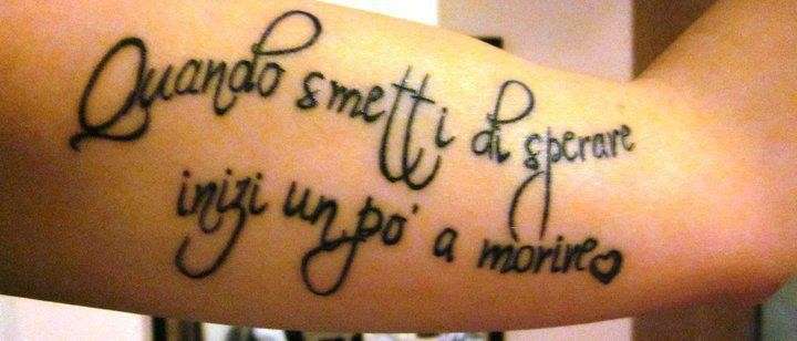 Frase per tattoo del Liga