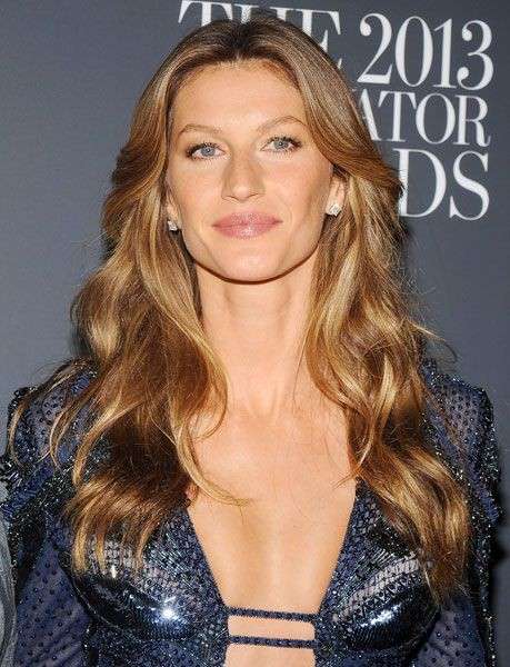 Gisele Bundchen balayage con sfumature rosse