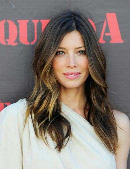 Jessica Biel con balayage