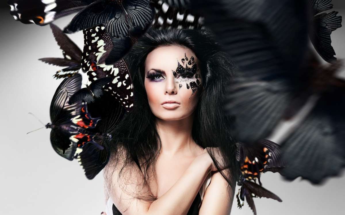 Make gothic butterfly