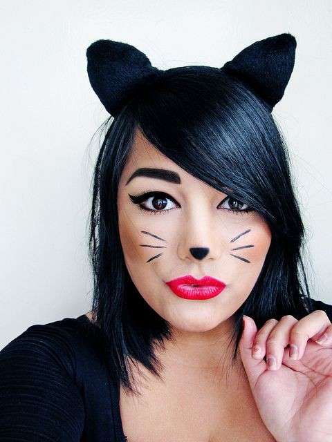 make up da gatta demplice con orecchie