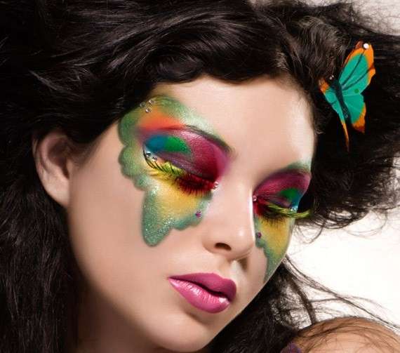 Make up di Carnevale da farfalla