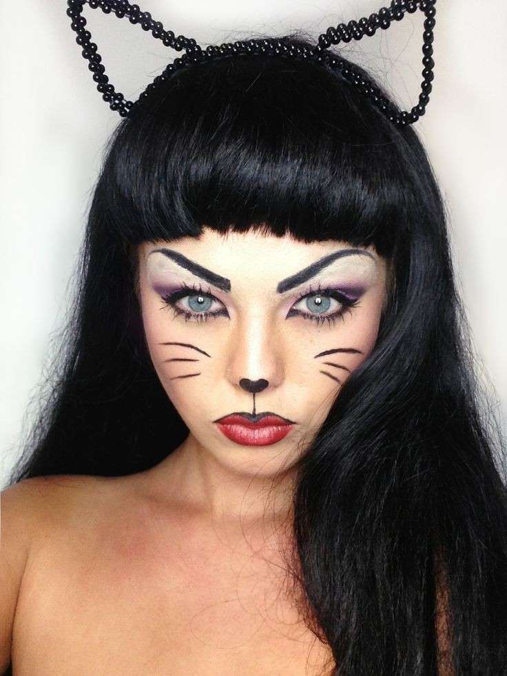 Make up inteso per travestimento da gatta