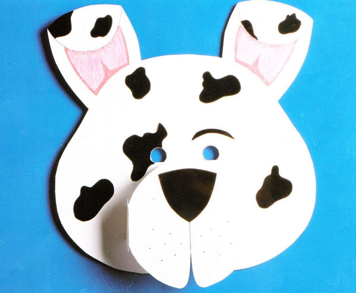 Maschera a forma di cagnolino