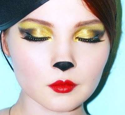 Ombretto dorato per trucco da gatta