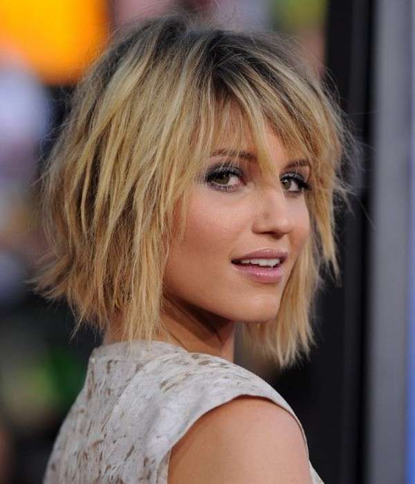 Taglio corto viso ovale Dianna Agron