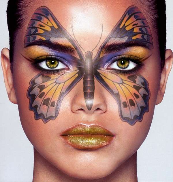 Trucco da farfalla di Adriana Lima