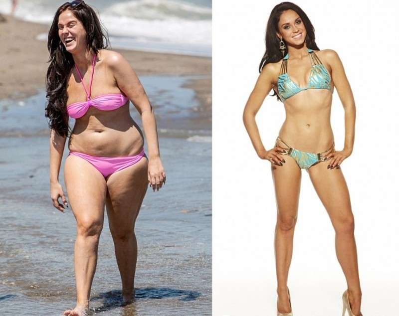Vicky Pattinson prima e dopo la dieta lampo