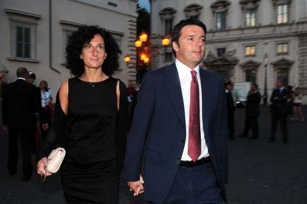 Agnese con il marito Matteo Renzi