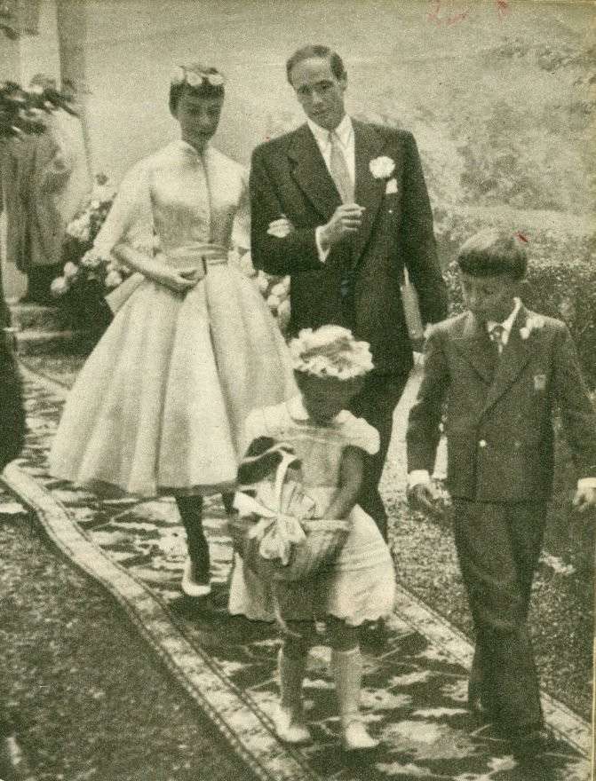 Audrey Hepburn in abito da sposa