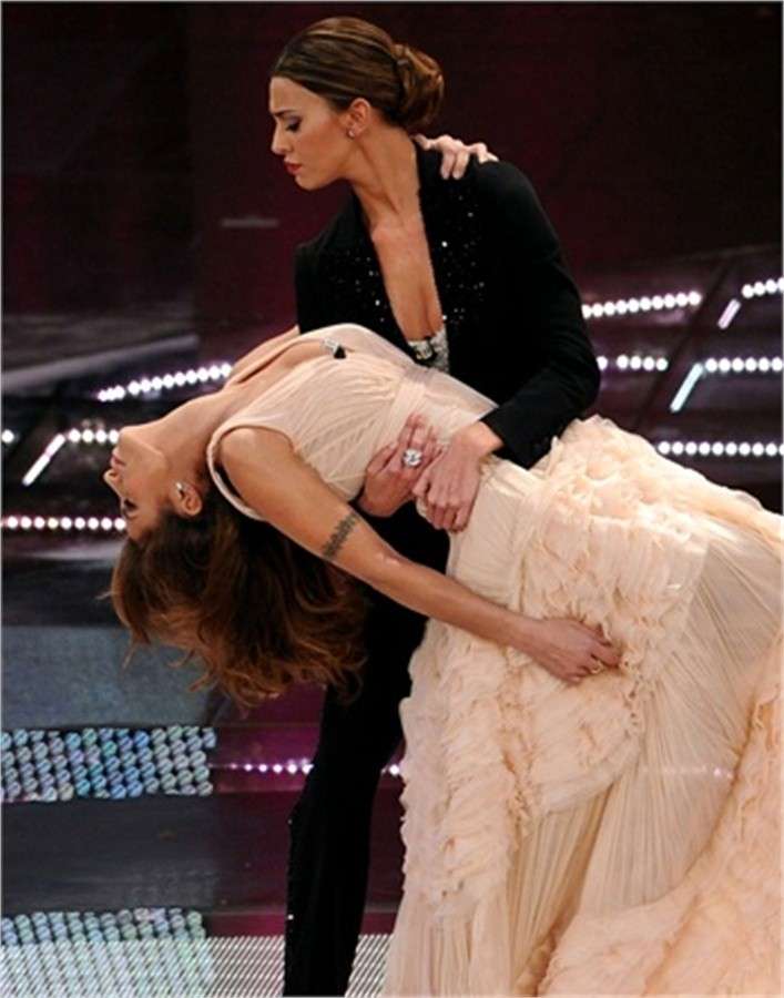 Belen ed Elisabetta Canalis nel 2012
