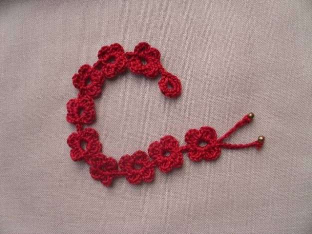 Bracciale effetto crochet