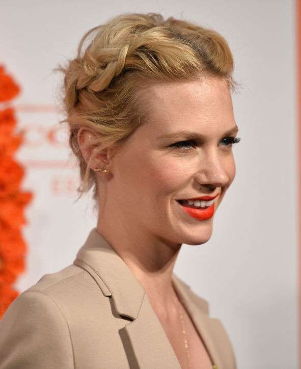 Capelli a trecce di January Jones