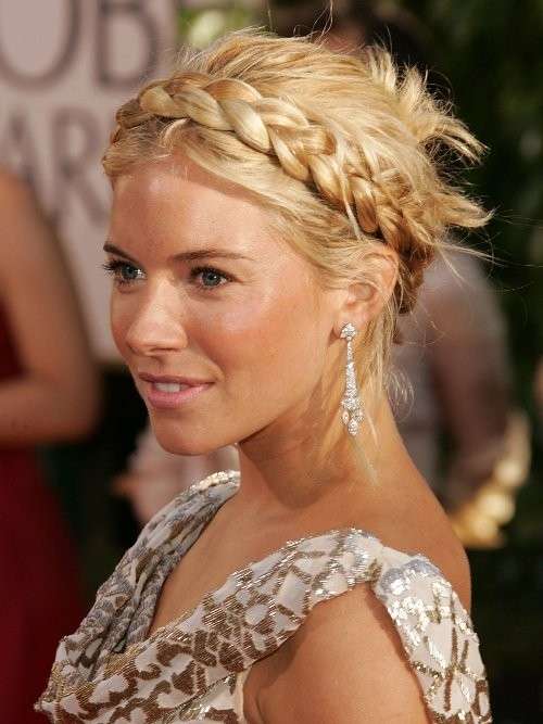 Capelli con treccia di Sienna Miller