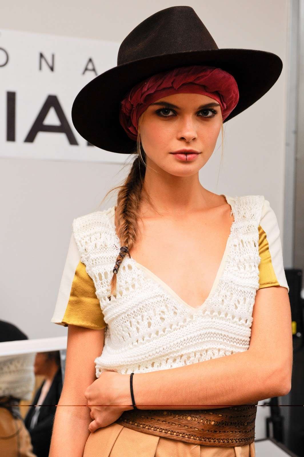 Cappello con treccia New York Fashion Week