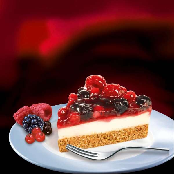 Cheesecake con frutti rossi