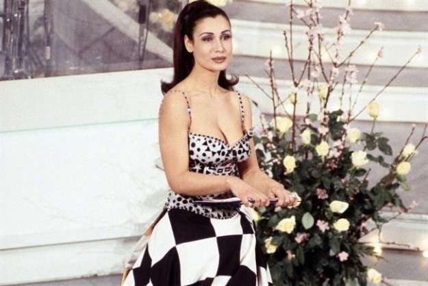 Claudia Koll a Sanremo nel 95