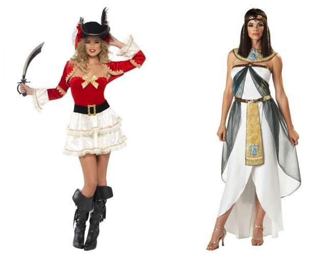 Costume da pirata e da egizia
