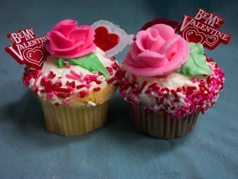 Cupcake con fiori